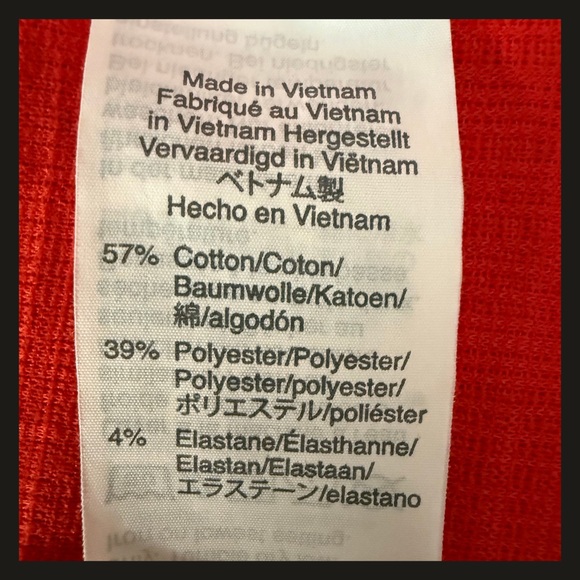 J.Crew Red Faux Wrap Slip On Dress Women’s Medium SP20 AK924 Midi Viscose EUC - Picture 9 of 12